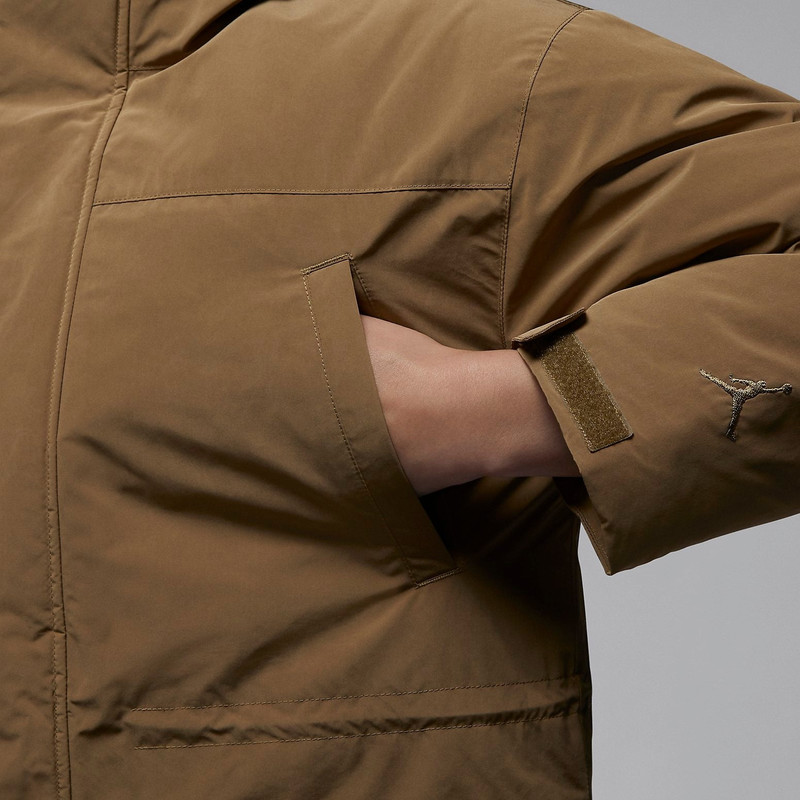 Jordan (WMNS) Air Jordan Down Parka 'Tan' FB5086-392 outlook
