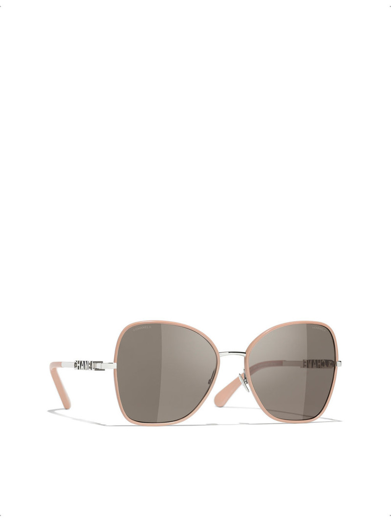 CHANEL CH4283 butterfly-frame metal sunglasses outlook