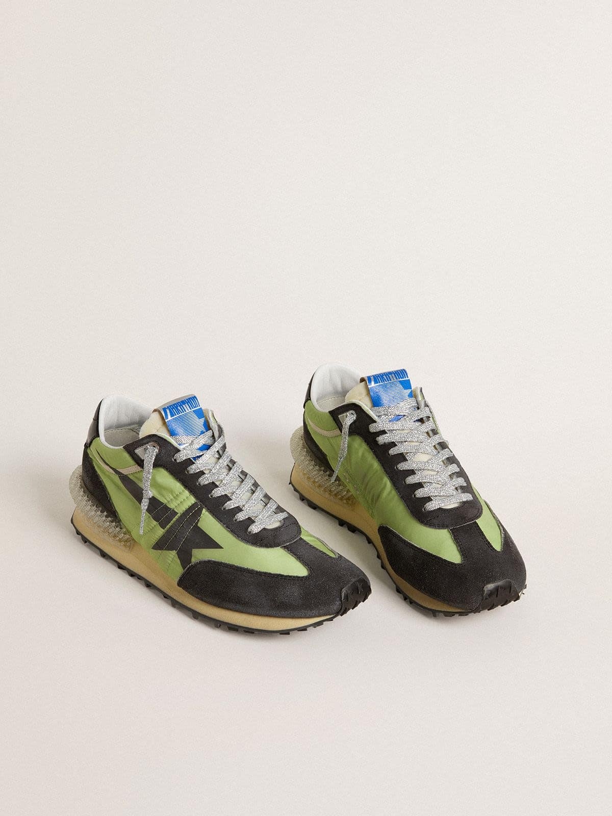 Women’s Marathon with green nylon upper and black star - 2