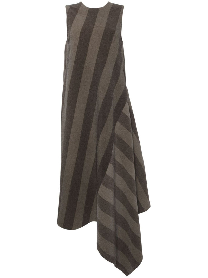 striped asymmetric dress 1