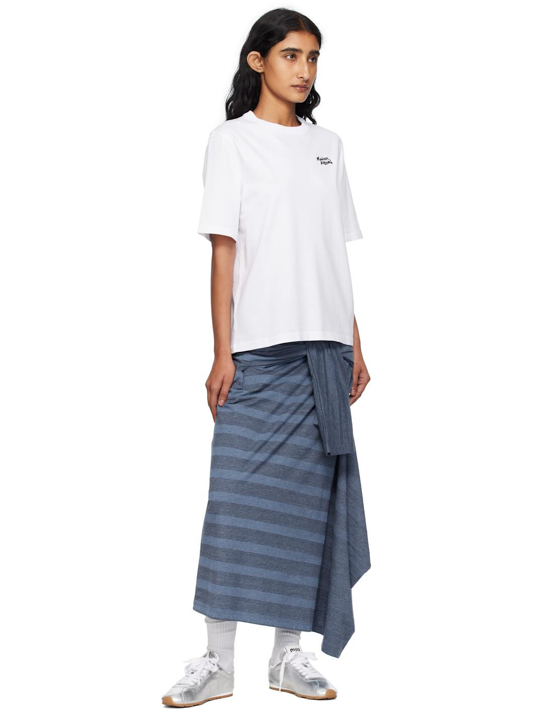 White 'Maison Kitsuné' Handwriting Comfort T-shirt - 4