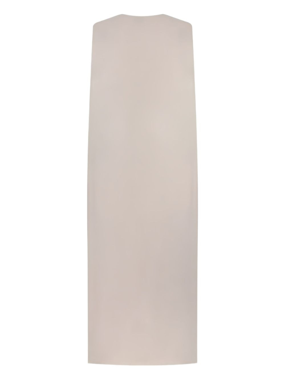 asymmetric drape cape dress - 2