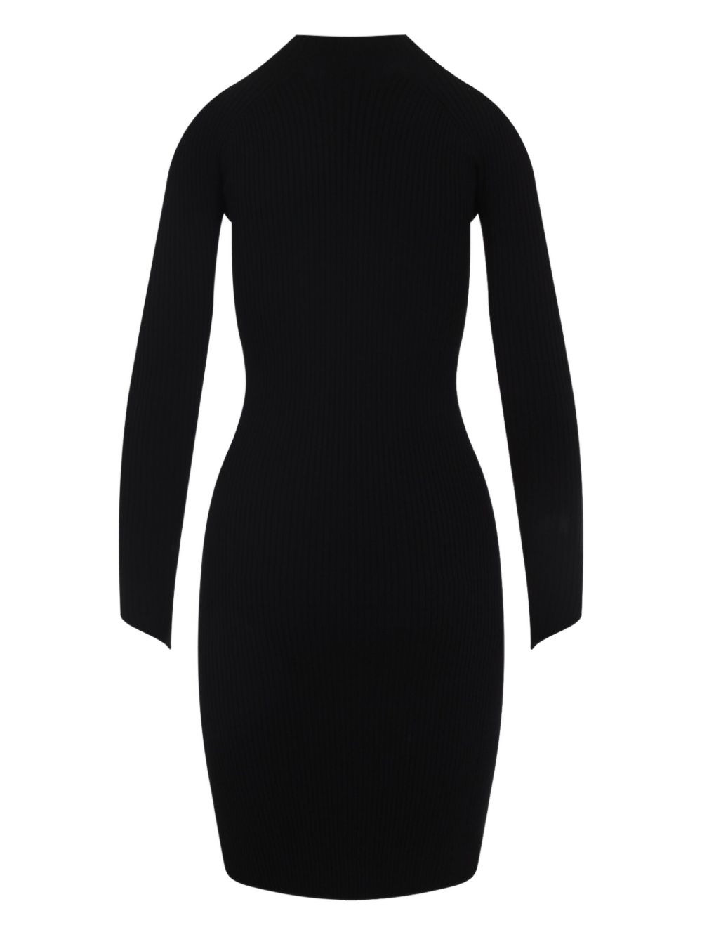 ribbed high-neck dress - 2