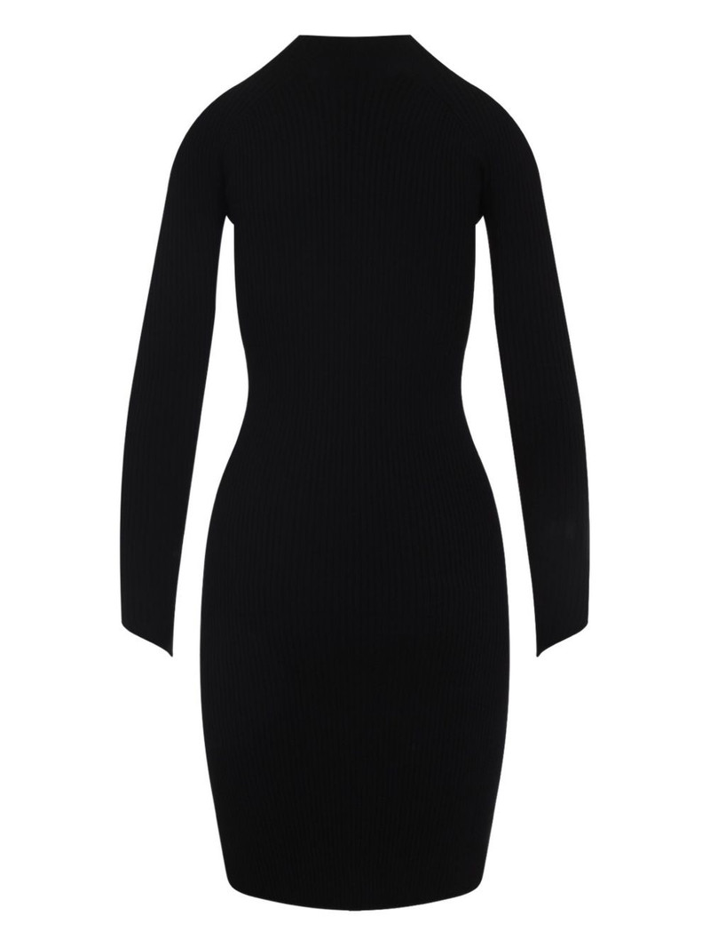 courrèges ribbed high-neck dress outlook