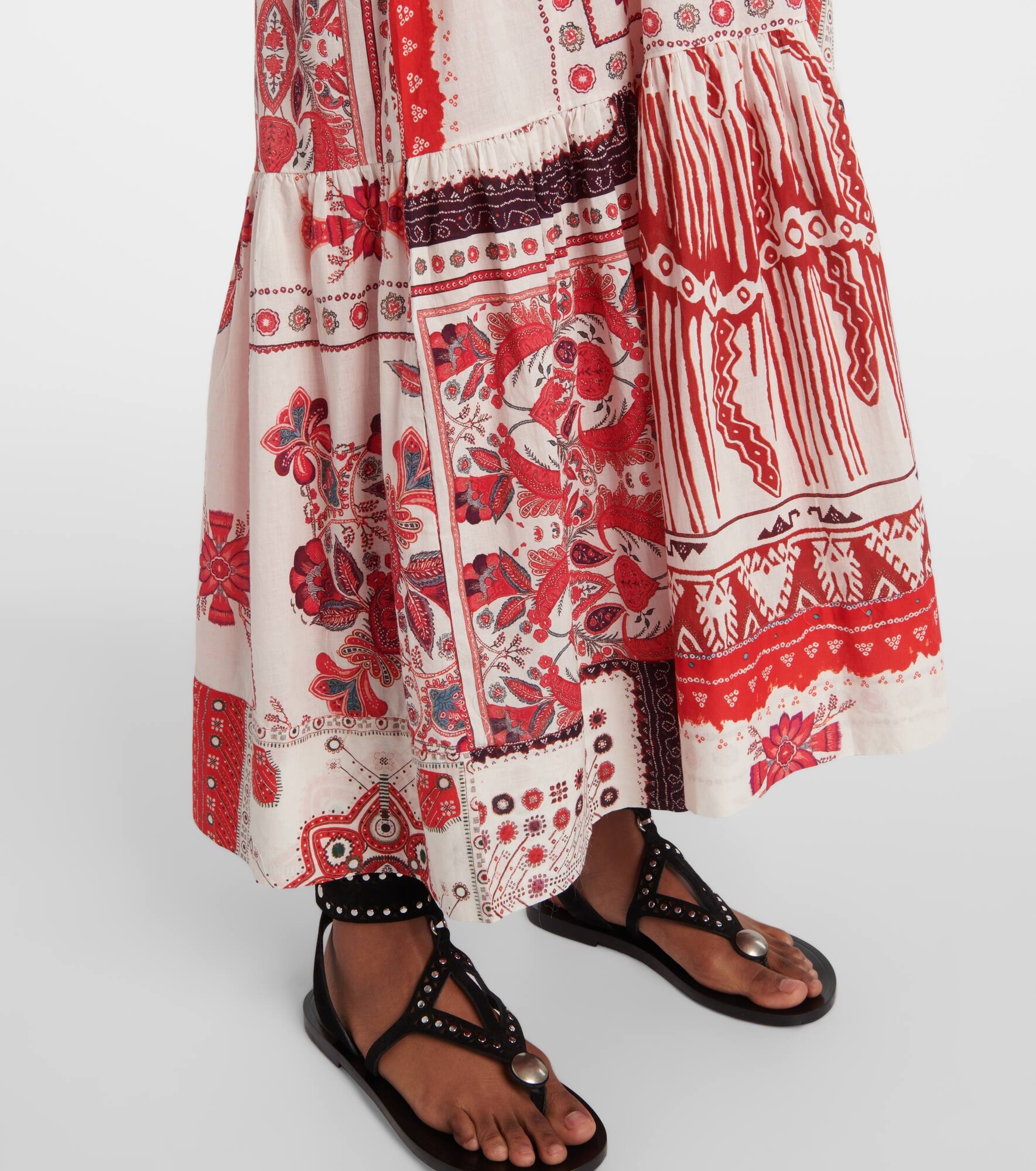 Sabbage printed cotton midi dress - 5