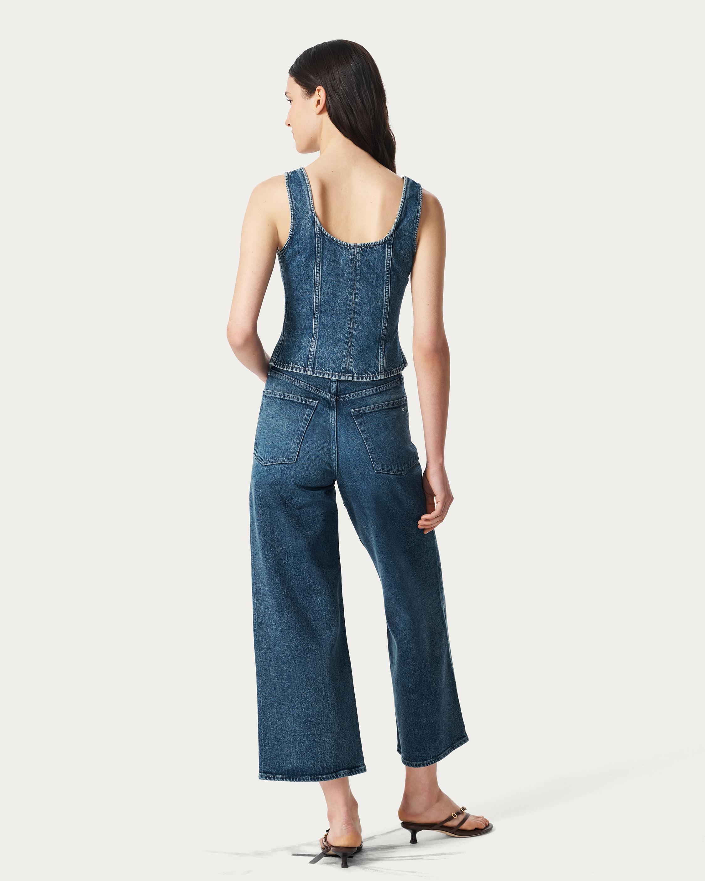 Poppy Denim Tank Top
Lightweight Rigid in Adeline - 6