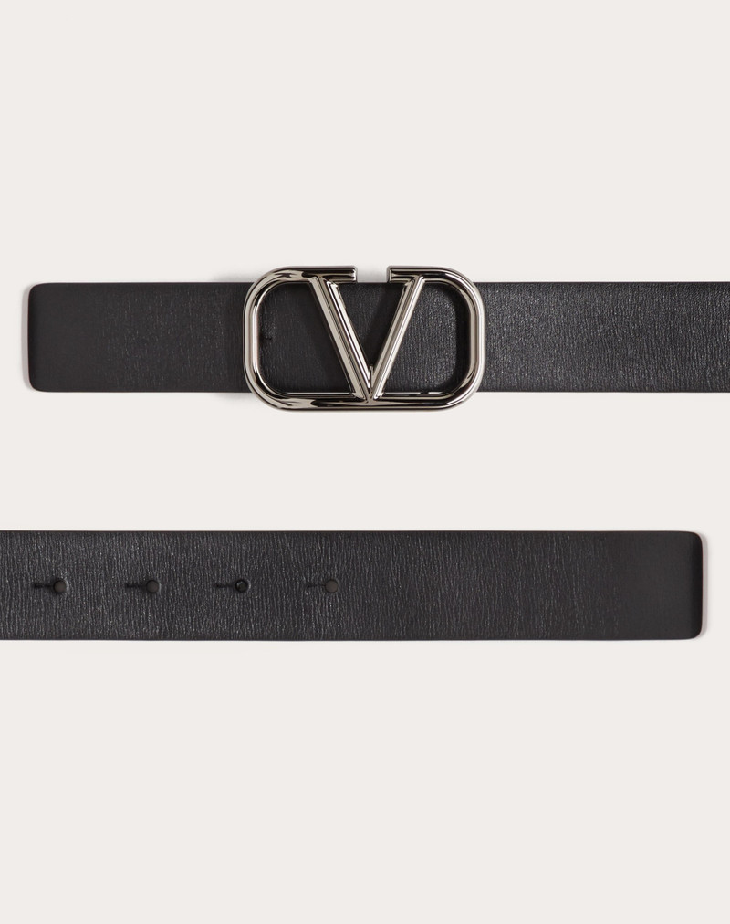VLOGO SIGNATURE CALFSKIN BELT 30 MM 3