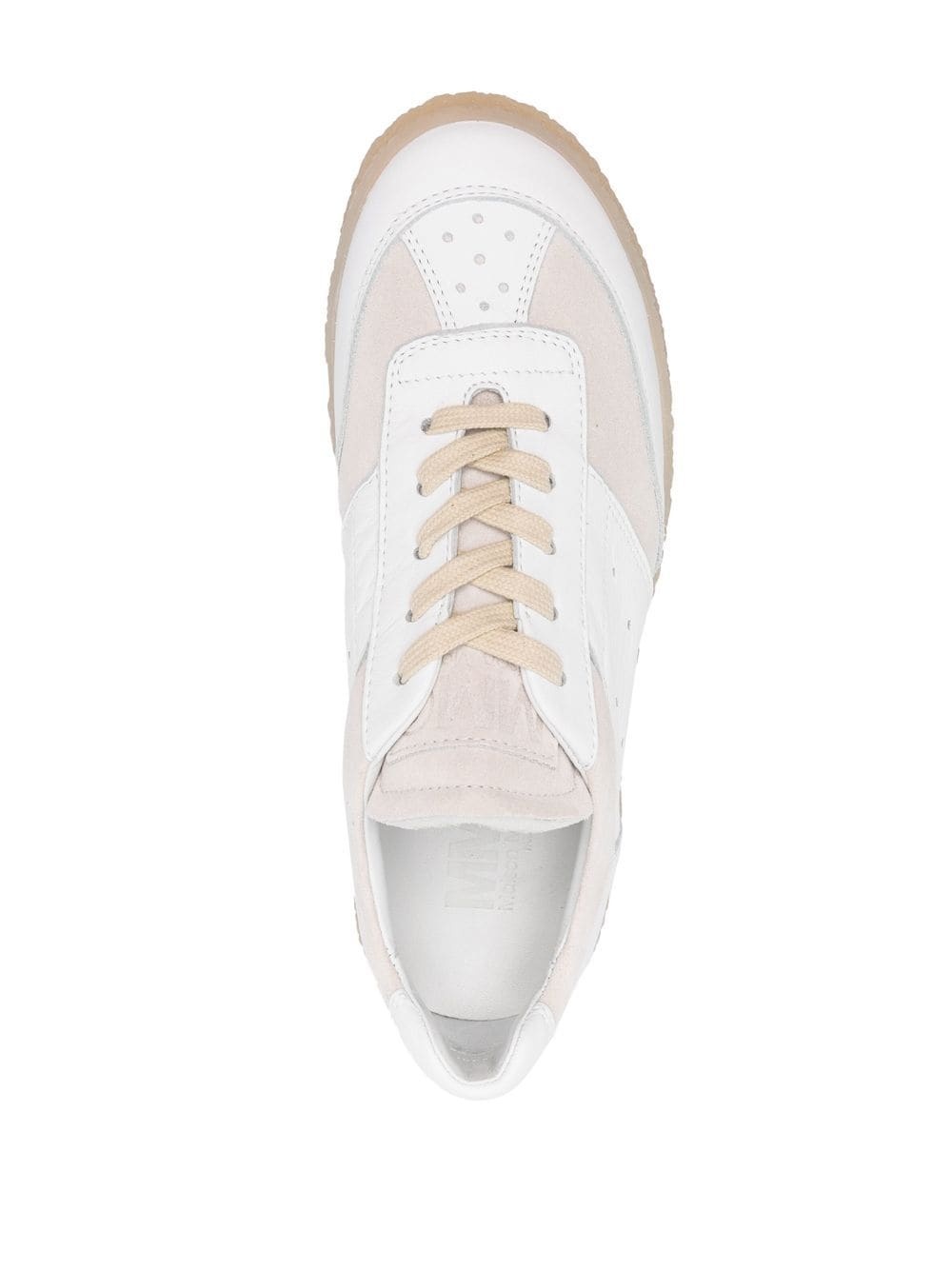panelled low-top sneakers - 4