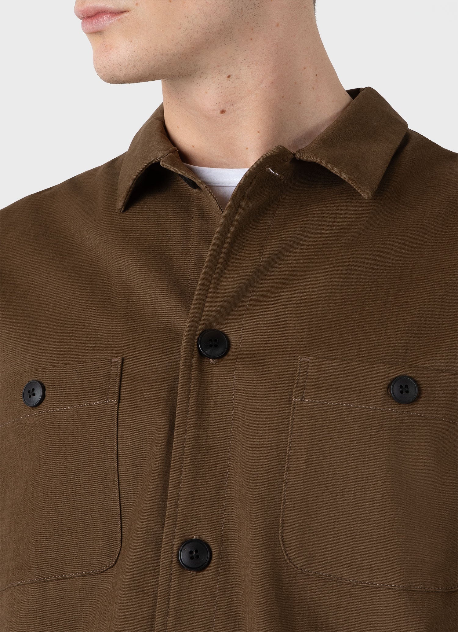 Brushed Cotton Wool Overshirt - 6