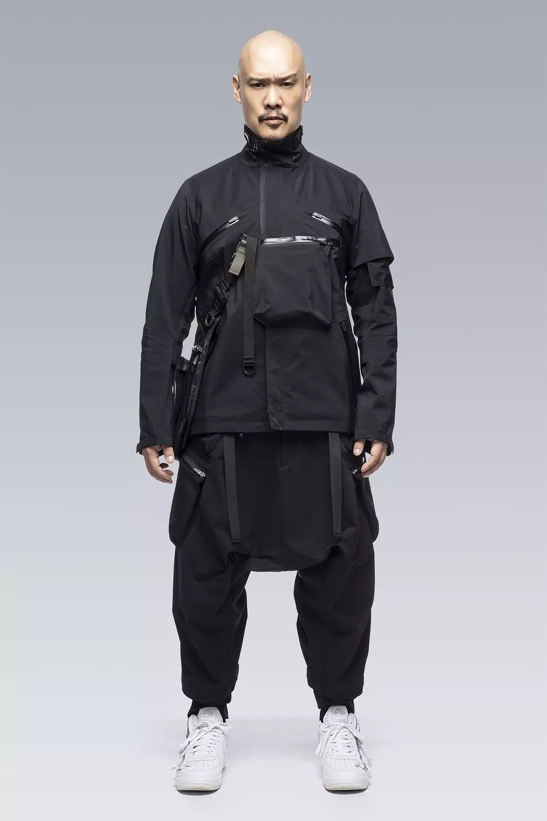 J1A-GTKR-BKS KR EX 3L Gore-Tex® Pro Interops Jacket Black with size 5 WR zippers in gloss black - 36