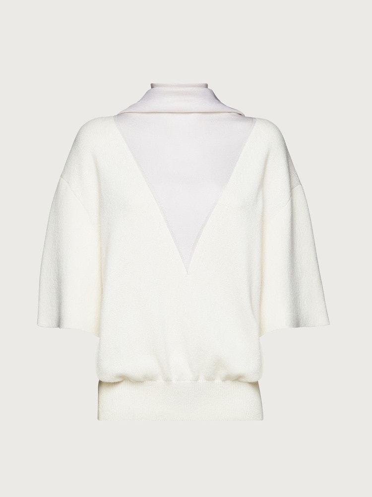 SWEATER WITH INLAY - 1