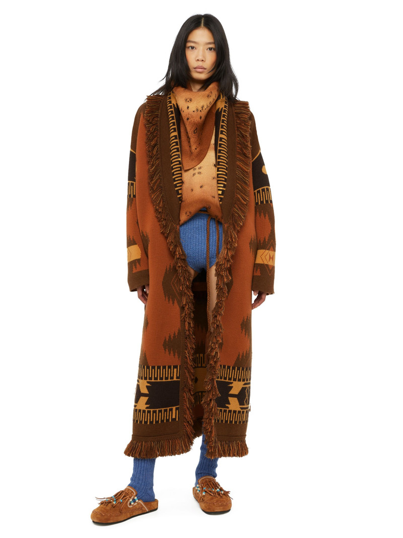 Alanui Icon Jacquard Coat outlook