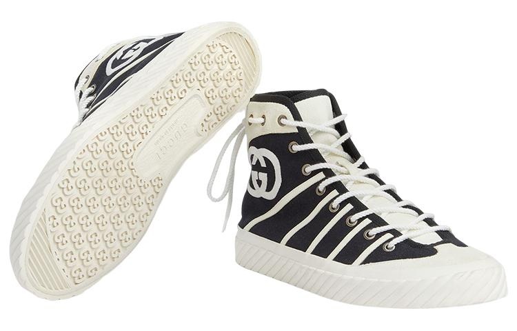 Gucci GG Tortuga High Sneakers 'Black White' 741893-FABJU-1297 - 4