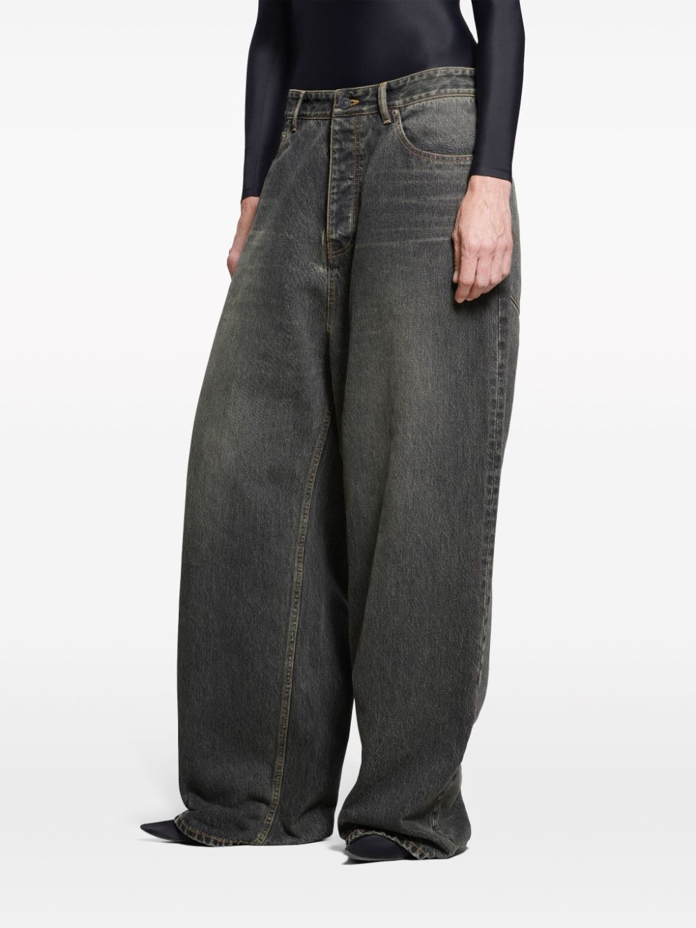 low-rise wide-leg jeans - 5
