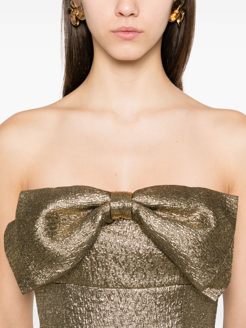 metallic mini dress - 5