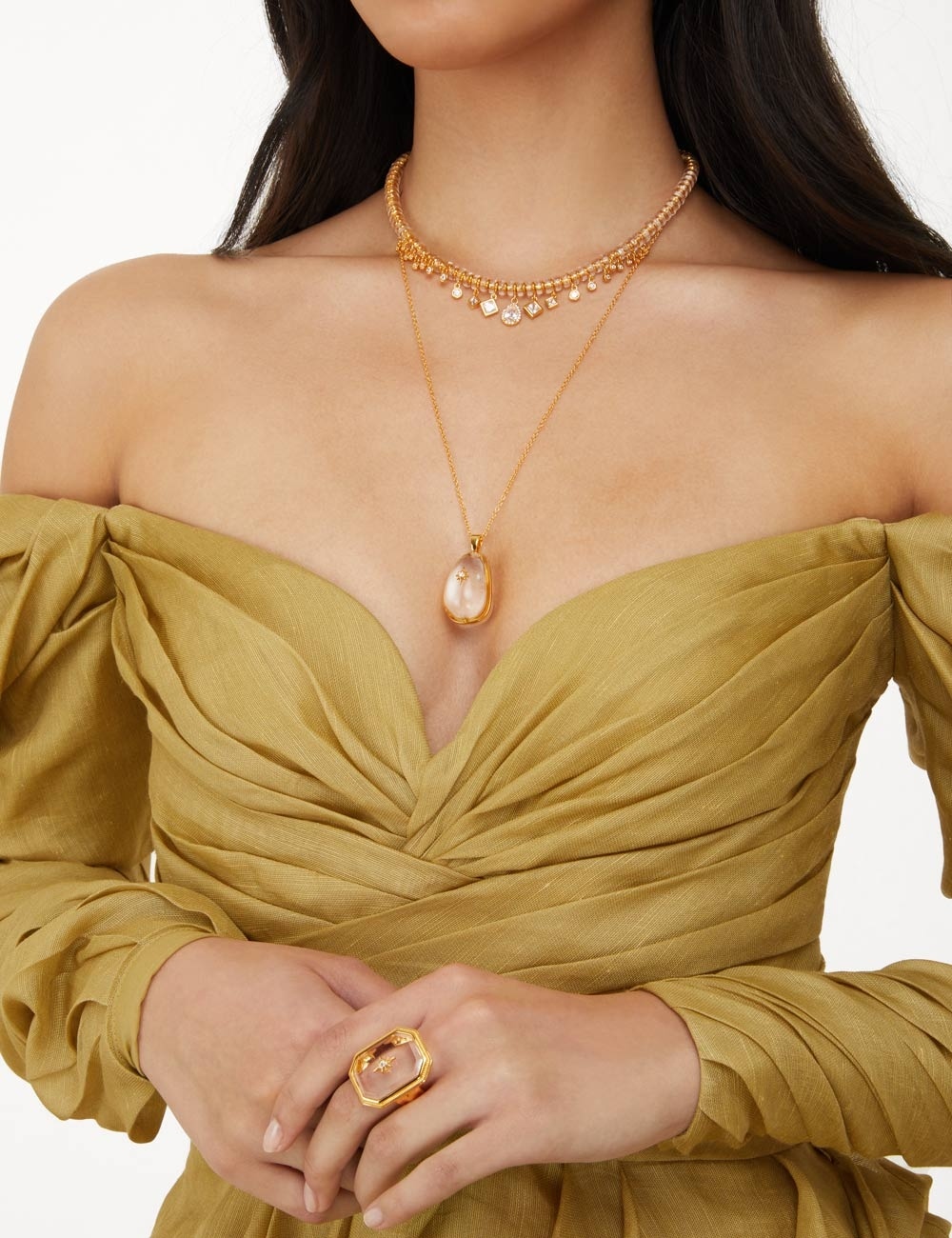 CRYSTAL BEADS NECKLACE - 4