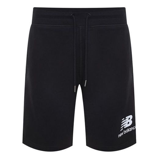 New Balance Essentials Stacked Logo Shorts 'Black' AMS03558-BK - 1