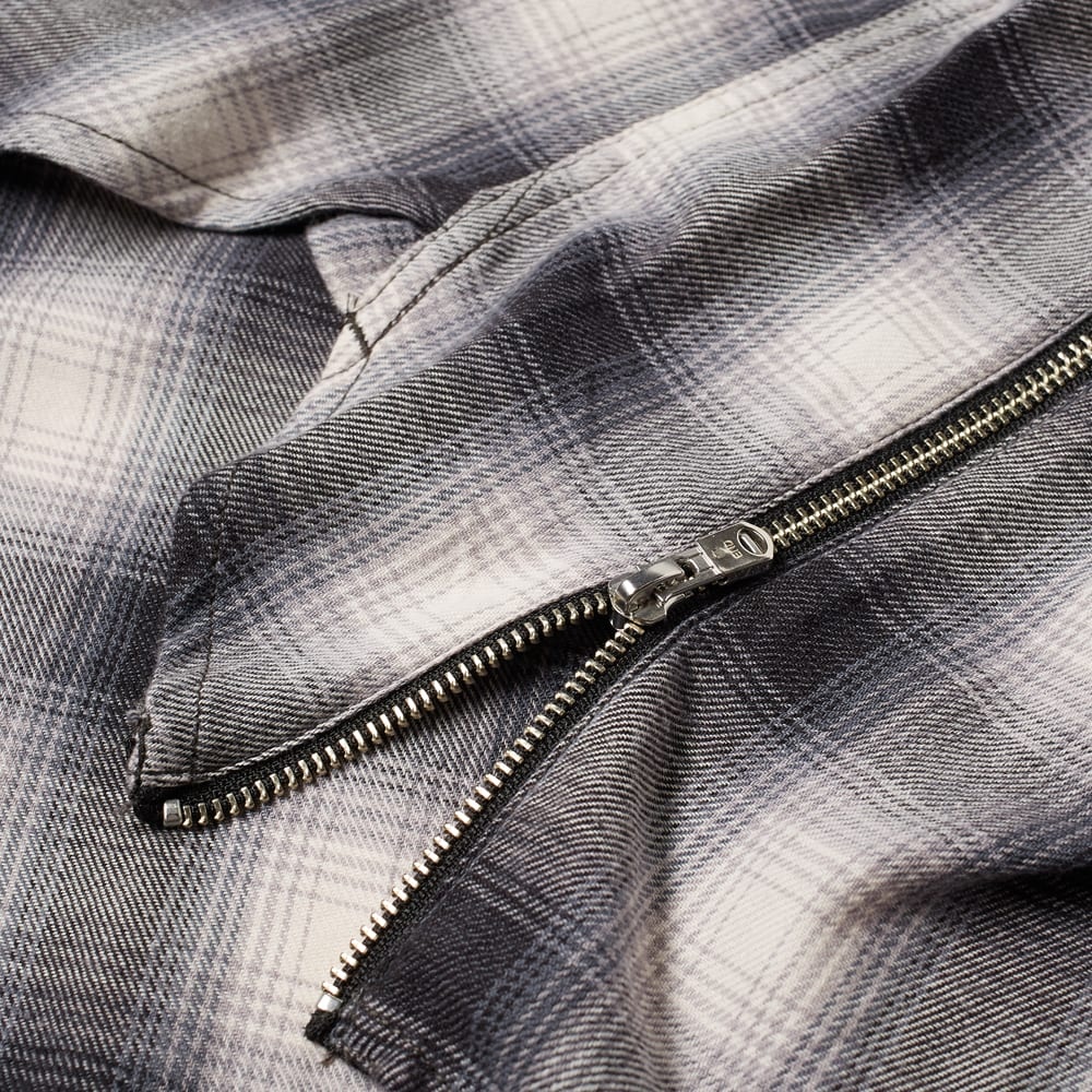 TAKAHIROMIYASHITA TheSoloist. Side Back Zip Check Work Shirt - 3