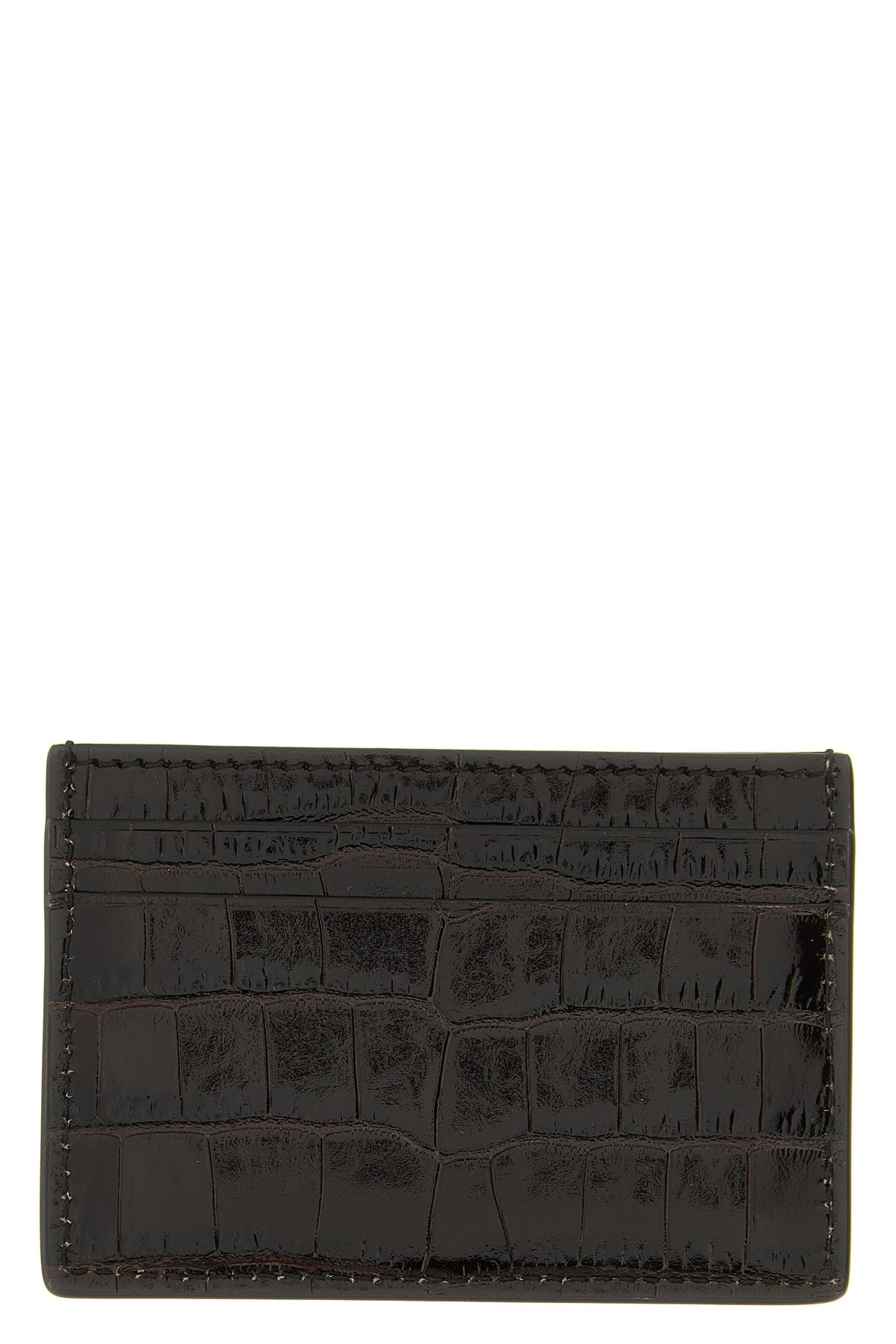 Crocodile leather card holder - 2