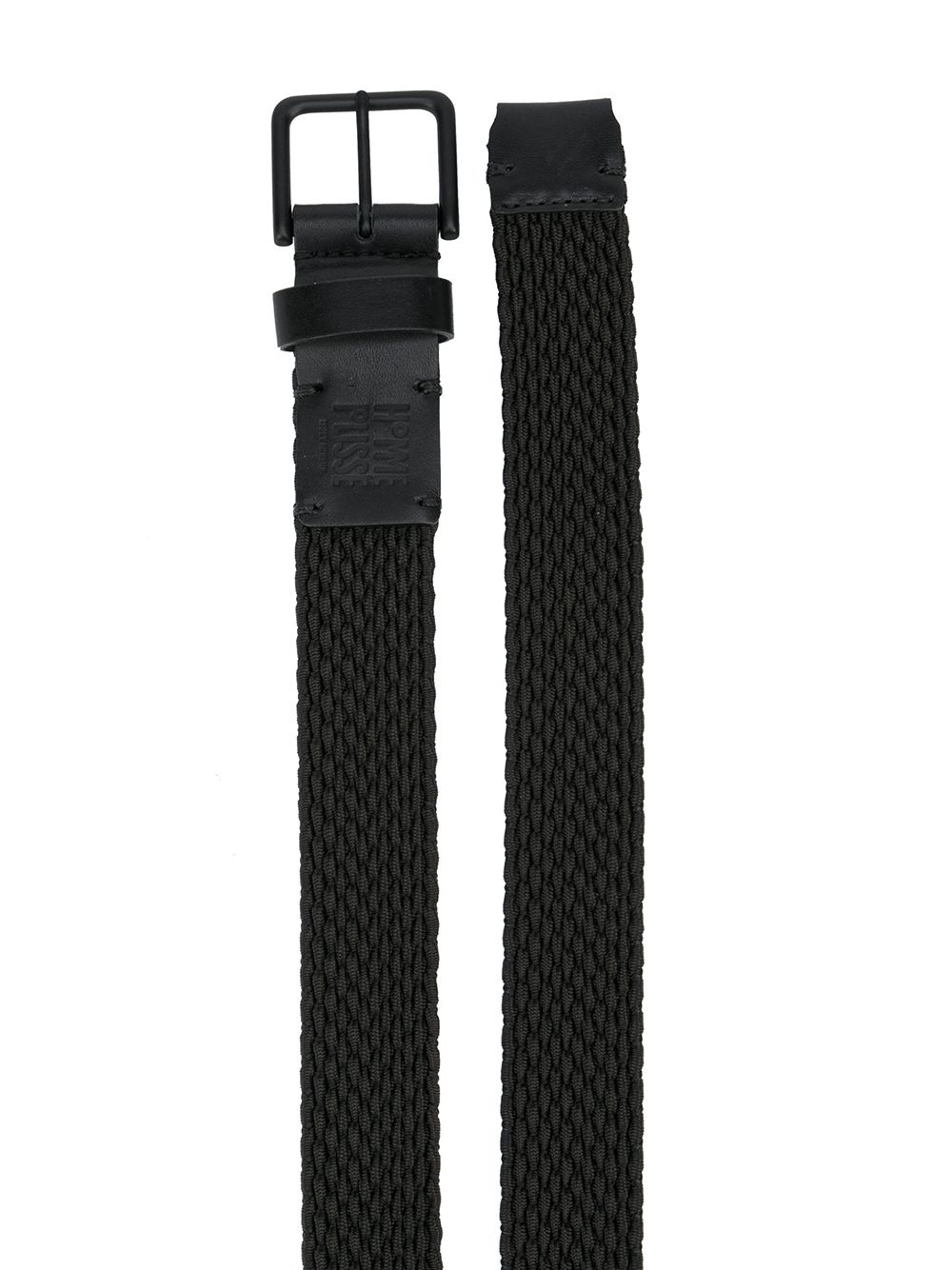 woven leather belt - 2