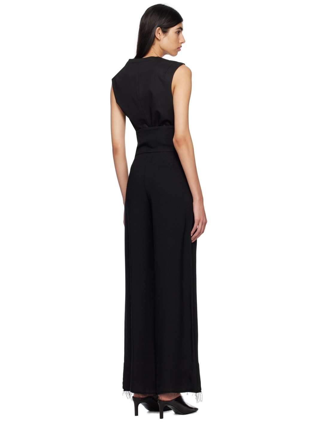 Black Raw Artist Trousers - 3