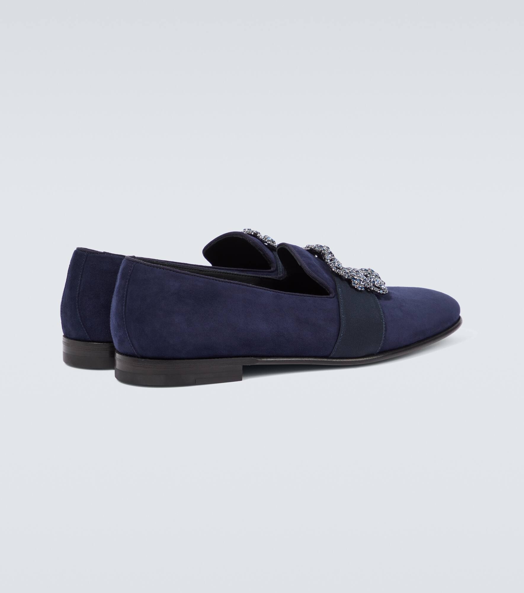 Carlton embellished suede loafers - 6