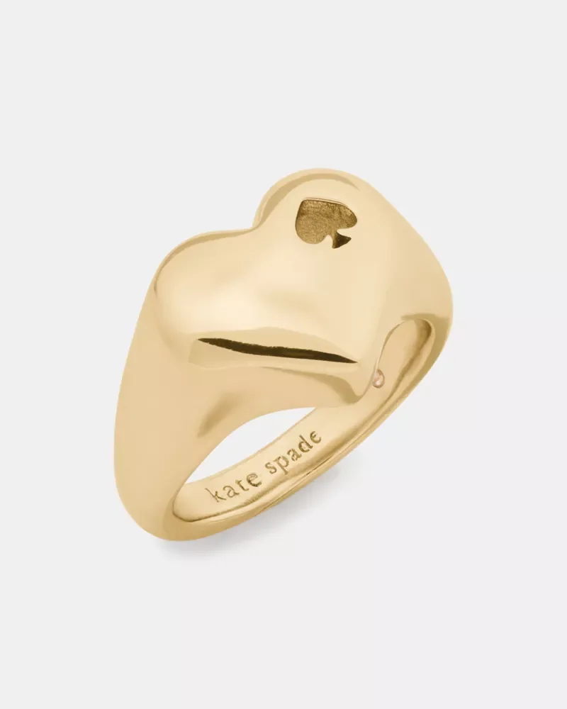 Heart And Spade Signet Ring - 1