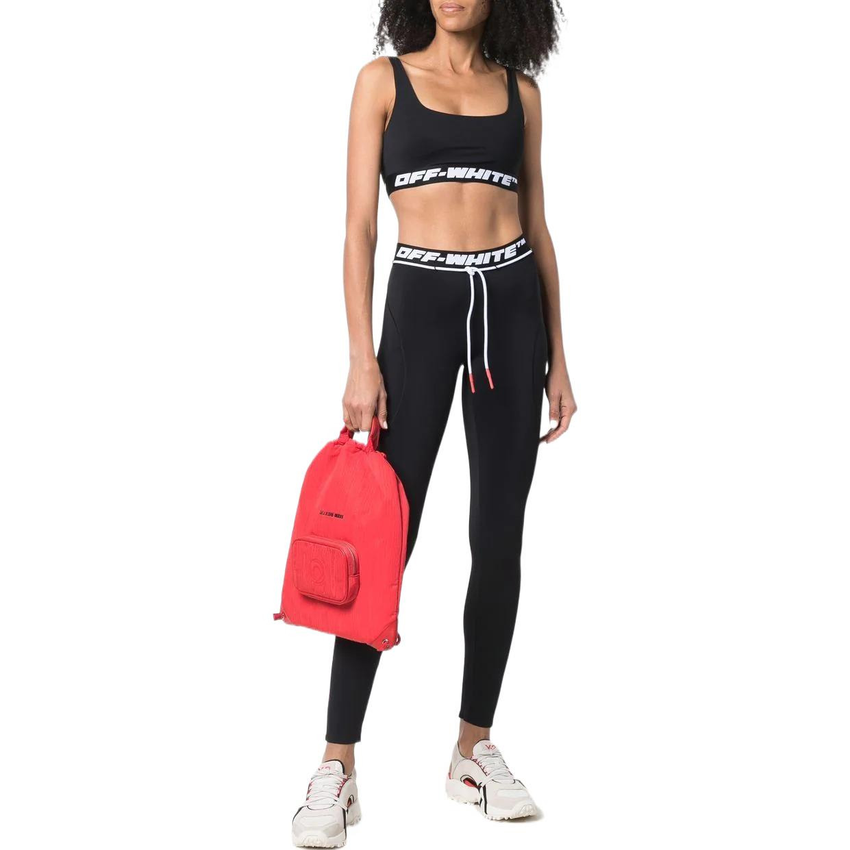 (WMNS) Off-White Casual Pants 'Black' OWVG035C99JER0011000 - 2