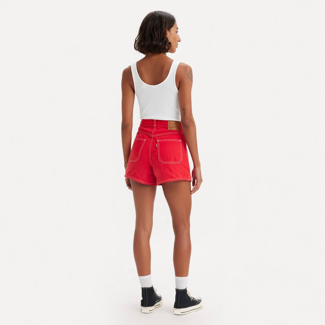 80S MOM PATCH POCKET WOMEN'S SHORTS - 5