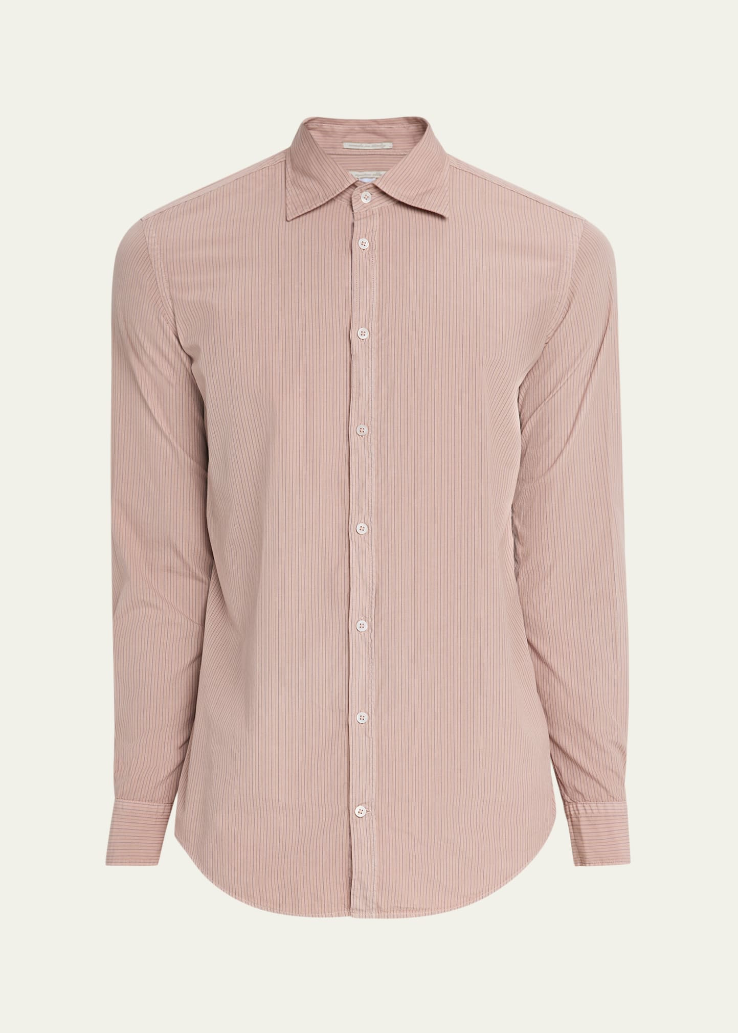 Men's Genova Stripe Cotton Button-Down Shirt - 1