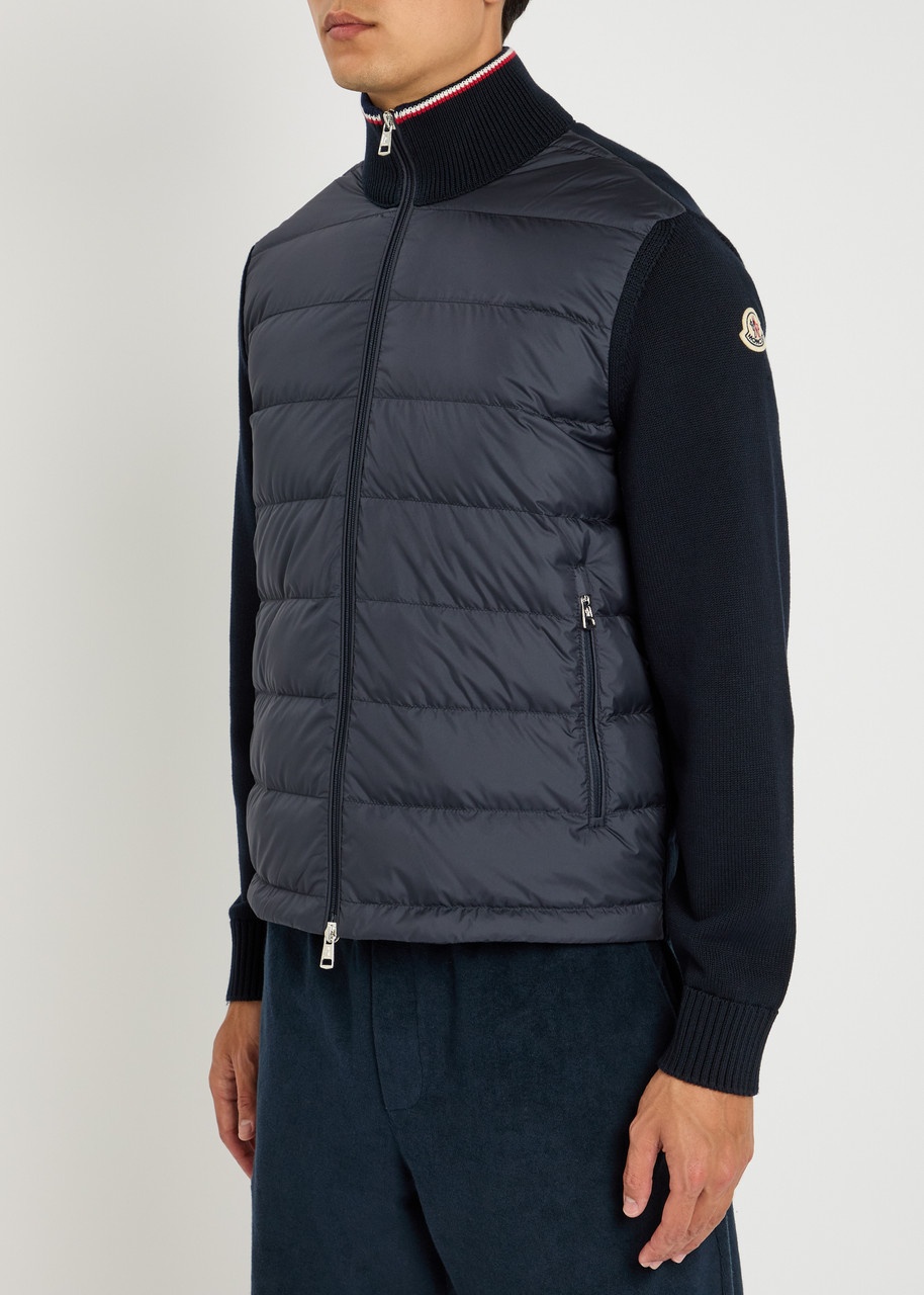 Moncler Quilted Shell and Knit Jacket - 2