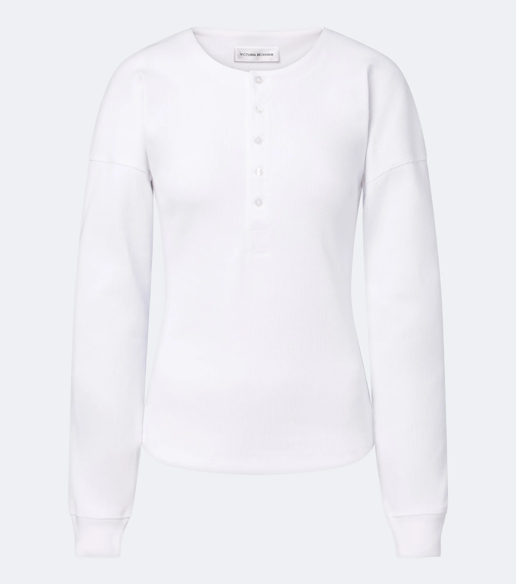 Hazel ribbed-knit cotton top - 1