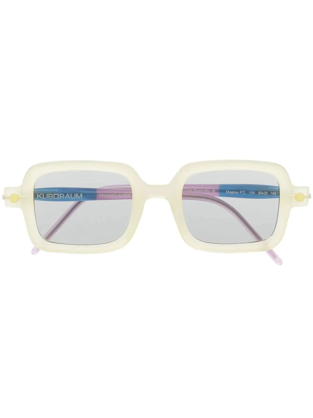 square two-tone sunglasses - 1