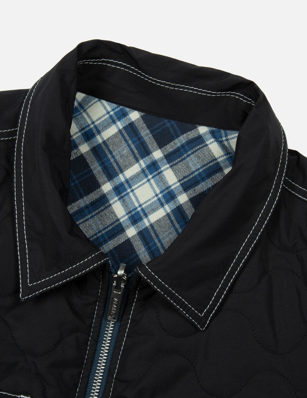 Reversible with Seagull Print Loose Fit Shirt Jacket - 8