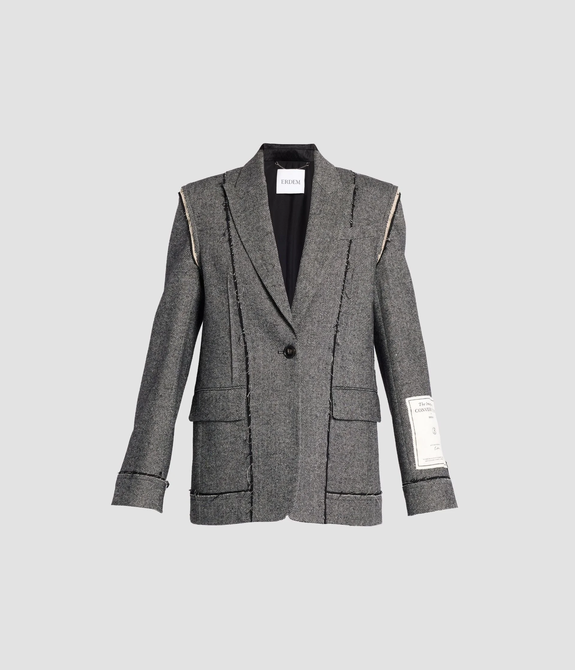 HERRINGBONE BLAZER - 1