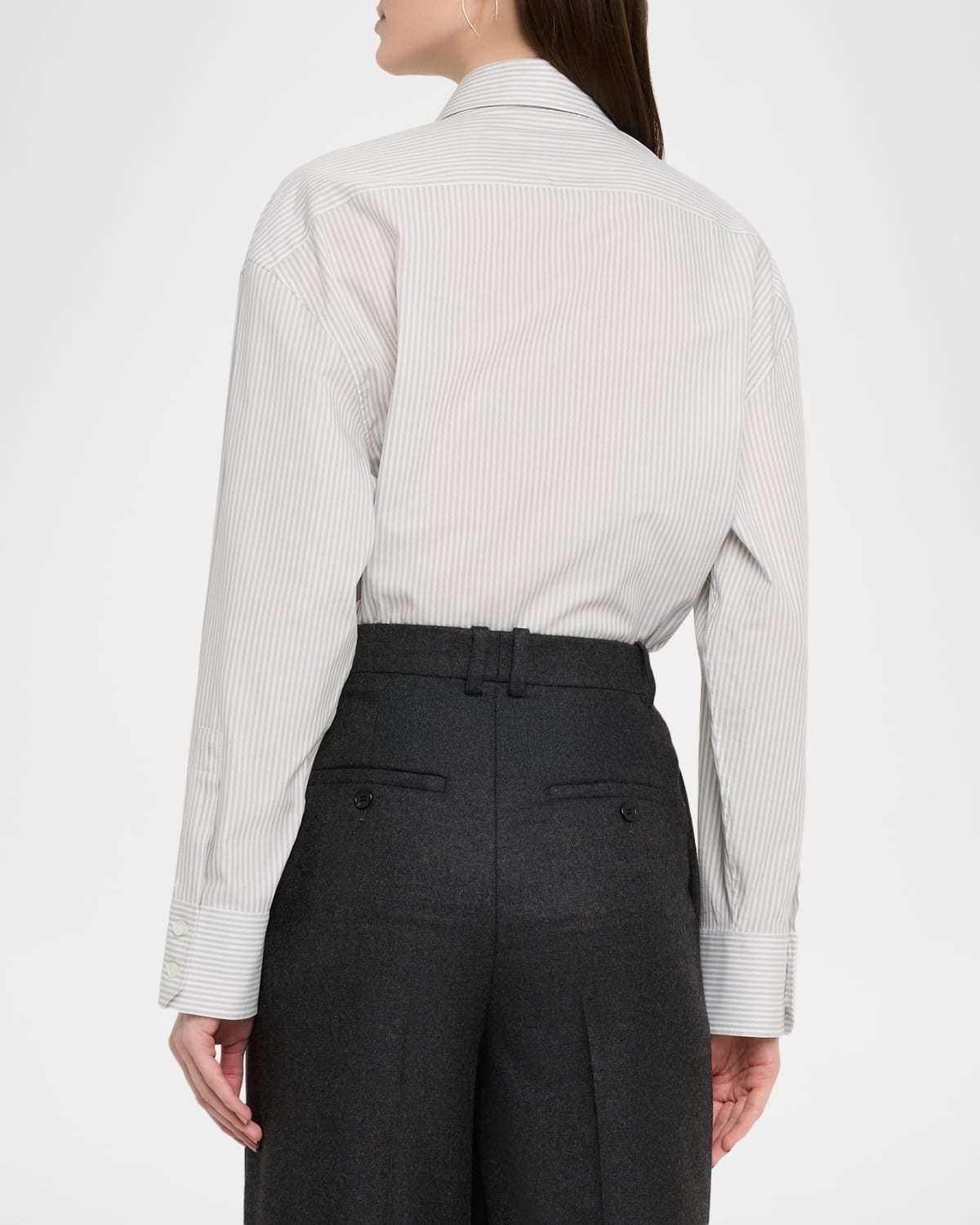 Ls Collared Btn Dwn Blouse - 3