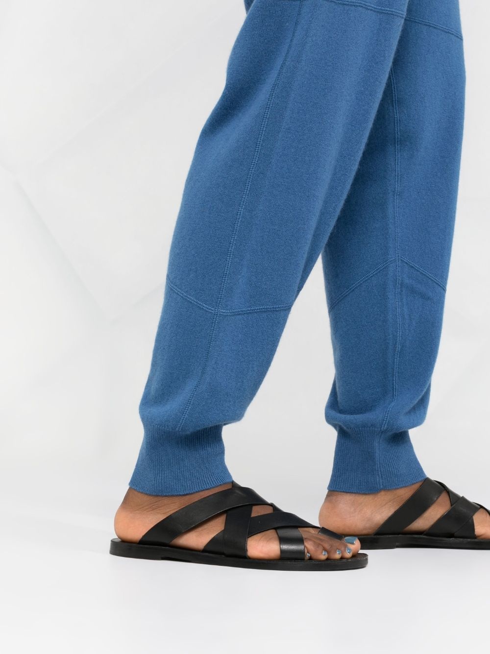 elasticated-waist knit joggers - 3