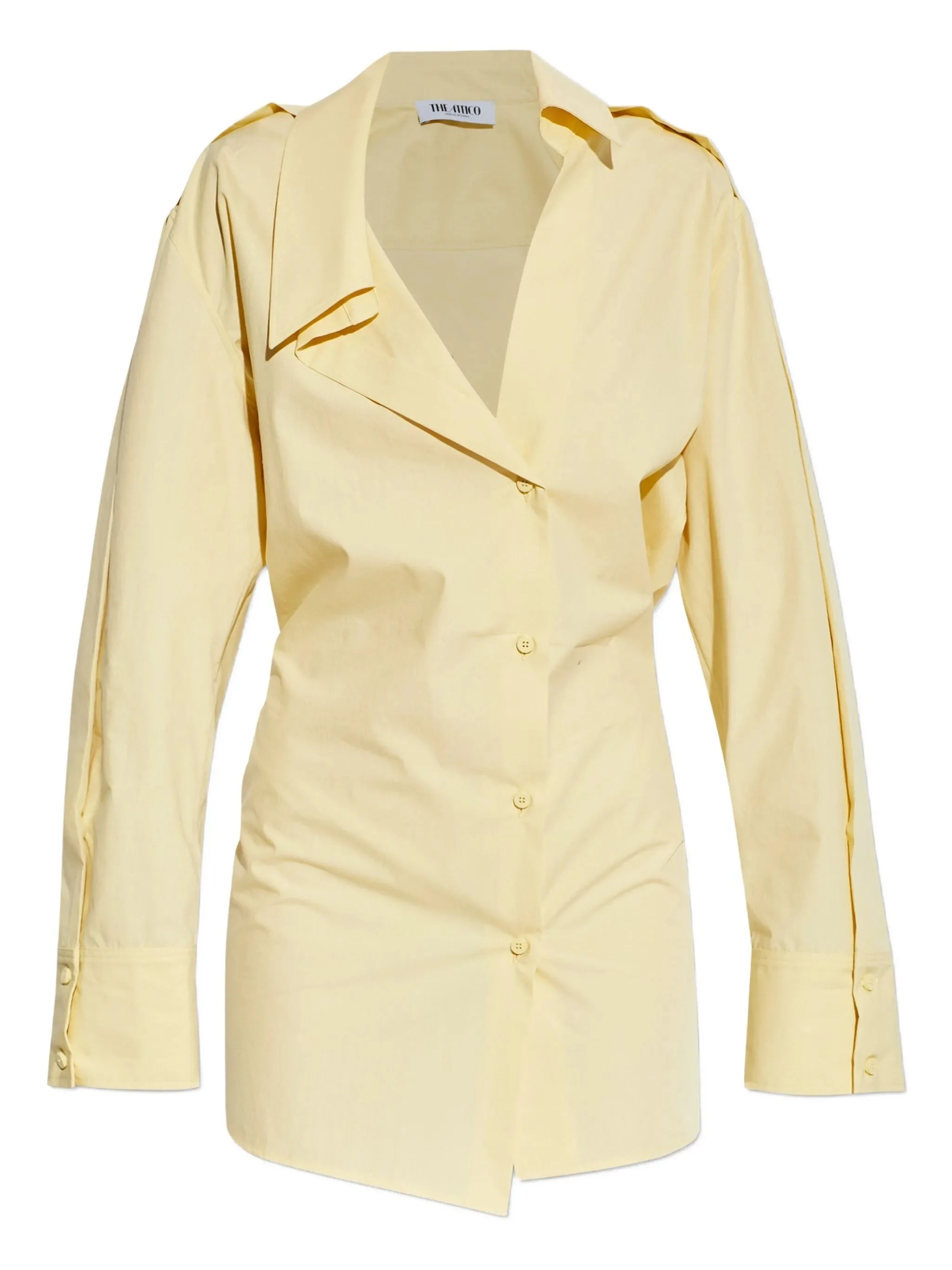 The Attico Mini Buttoned Collared Dress - 1