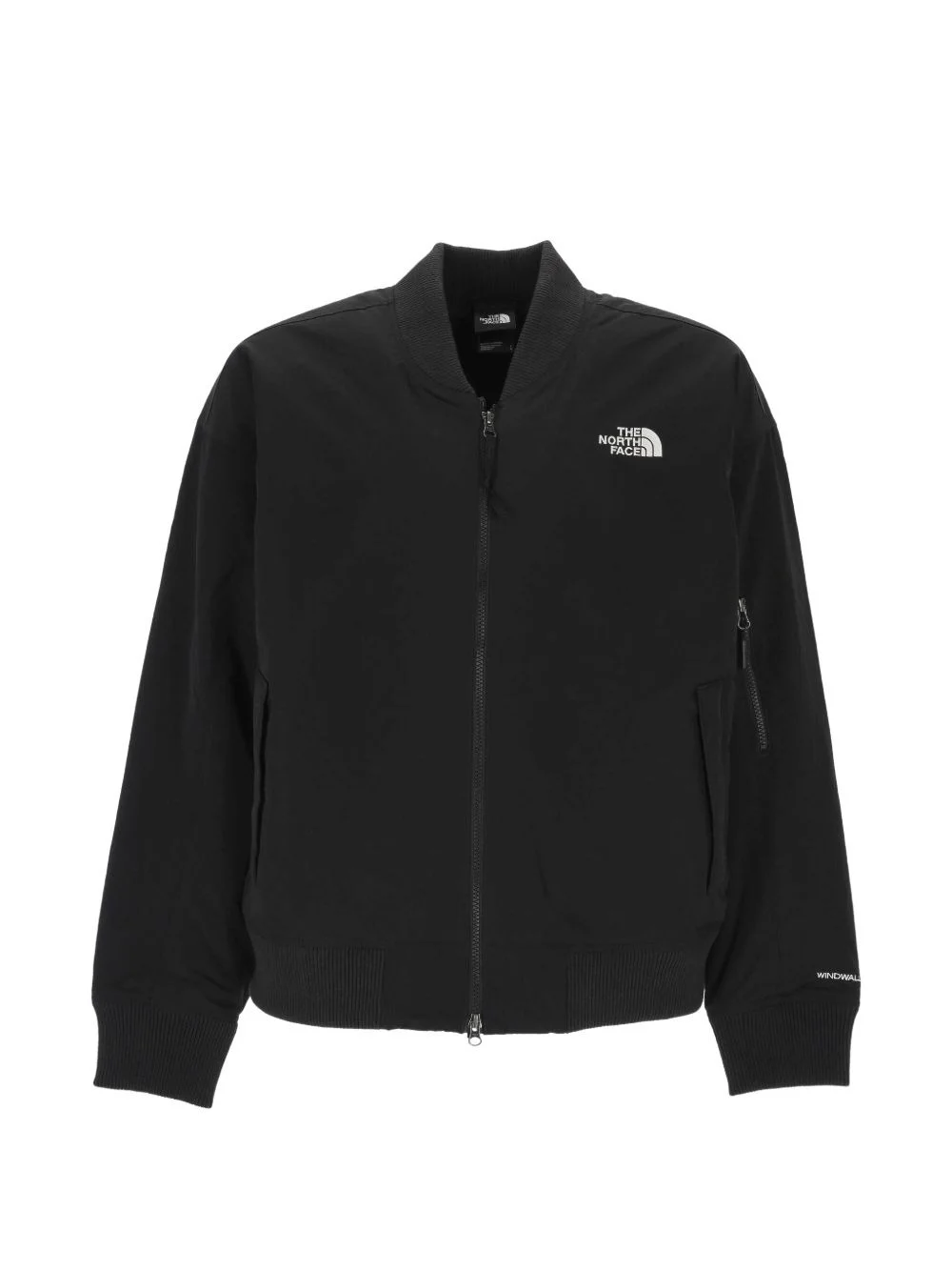 logo-embroidered bomber jacket - 1