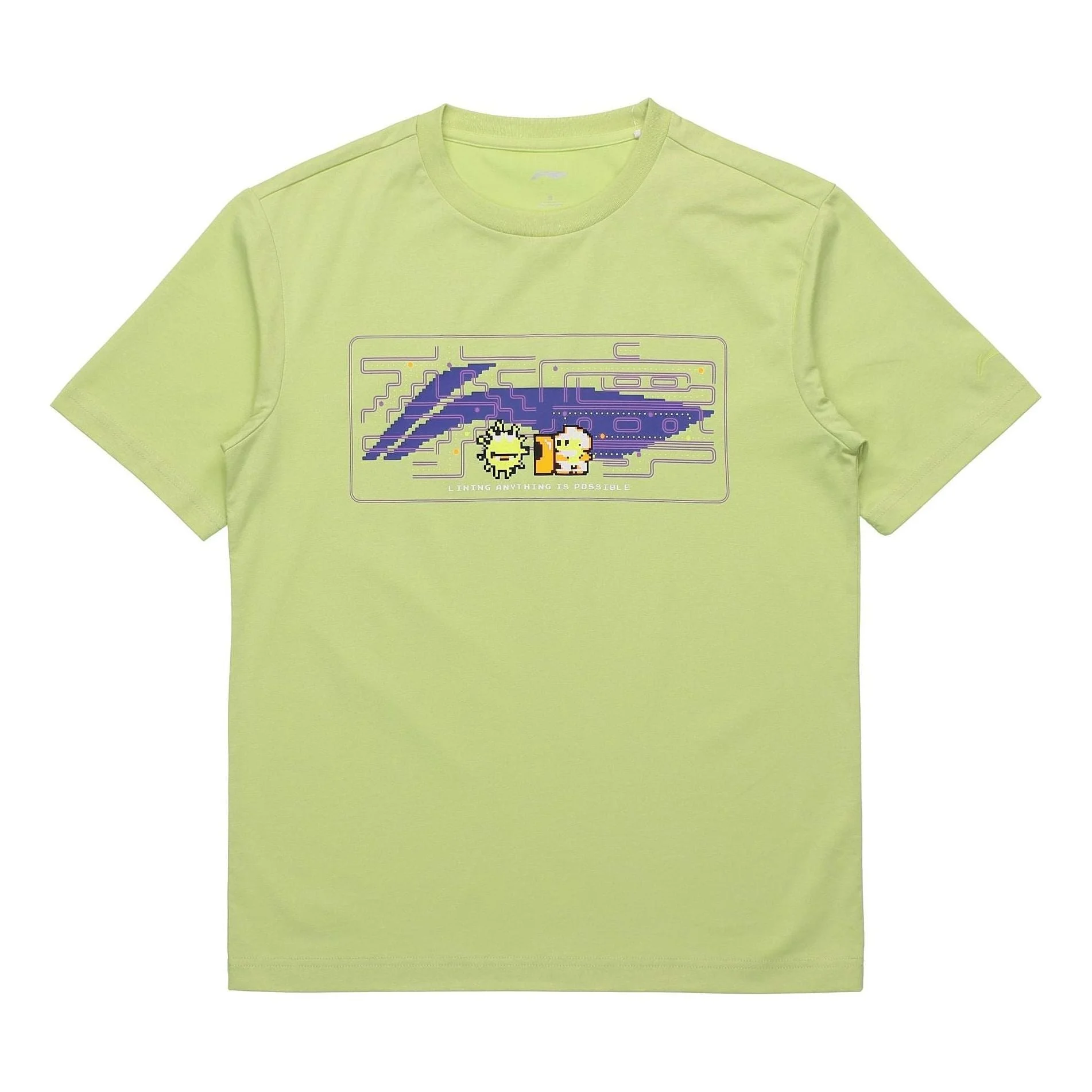 Li-Ning Big Logo Graphic T-shirt 'Green' AHSR340-16 - 1