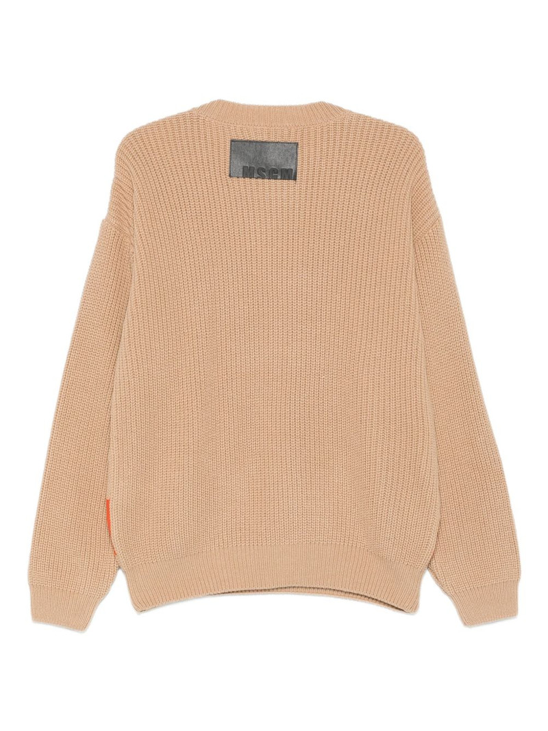 MSGM stripe-detail jumper outlook