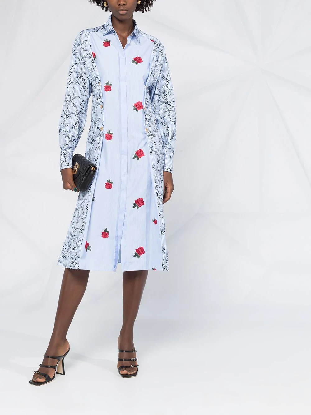 Barocco print shirt dress - 2