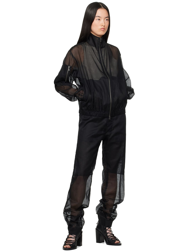 GABRIELA COLL GARMENTS Black No.261 Taffeta Pocket Zipper Jacket outlook