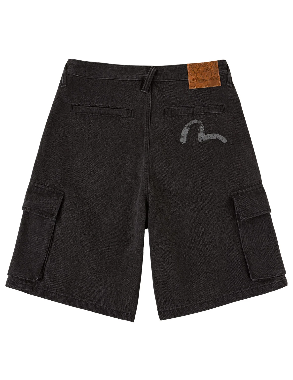 Multi-Pocket Seagull Black Jorts - 1