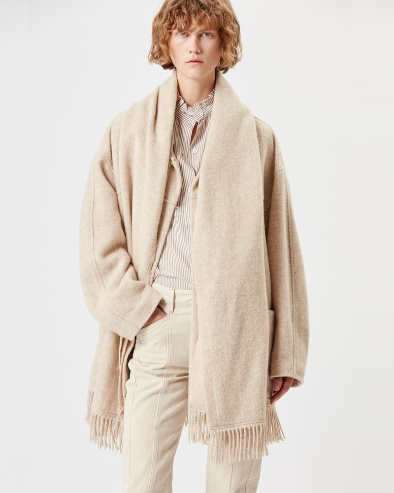 Isabel Marant Étoile FATY FRINGES WOOL COAT outlook