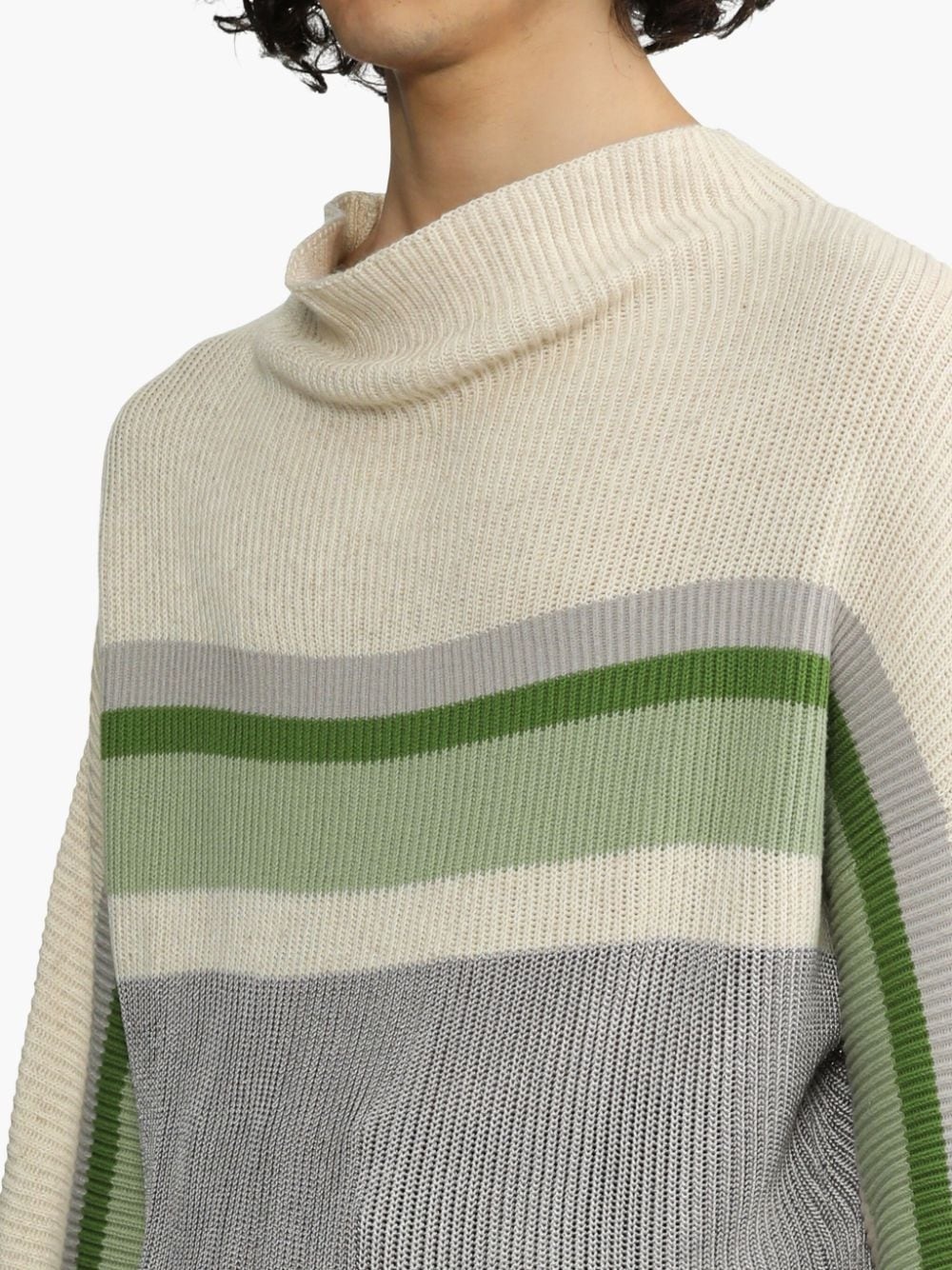 stripe-detailing jumper - 5