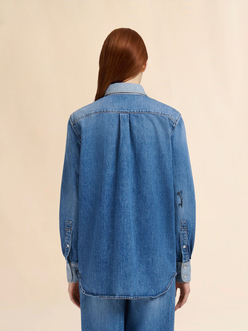 BLUE DENIM SHIRT - 3