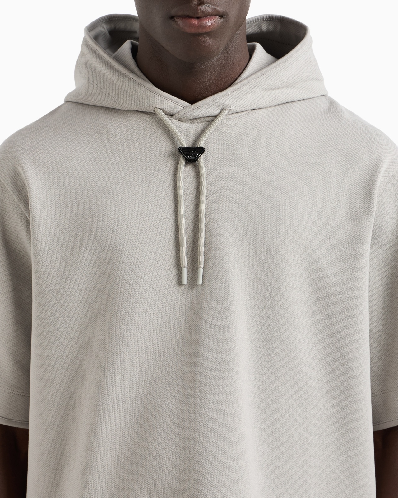 ASV SHORT-SLEEVED, OVERSIZED JERSEY HOODED SWEATSHIRT - 5