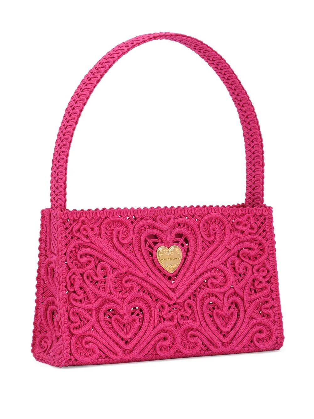 cordonetto lace shoulder bag - 4