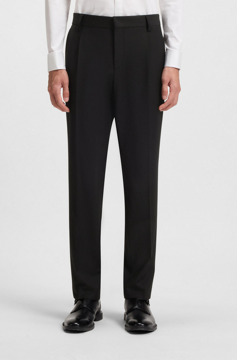 SLIM-FIT TUXEDO TROUSERS IN STRETCH JACQUARD 2